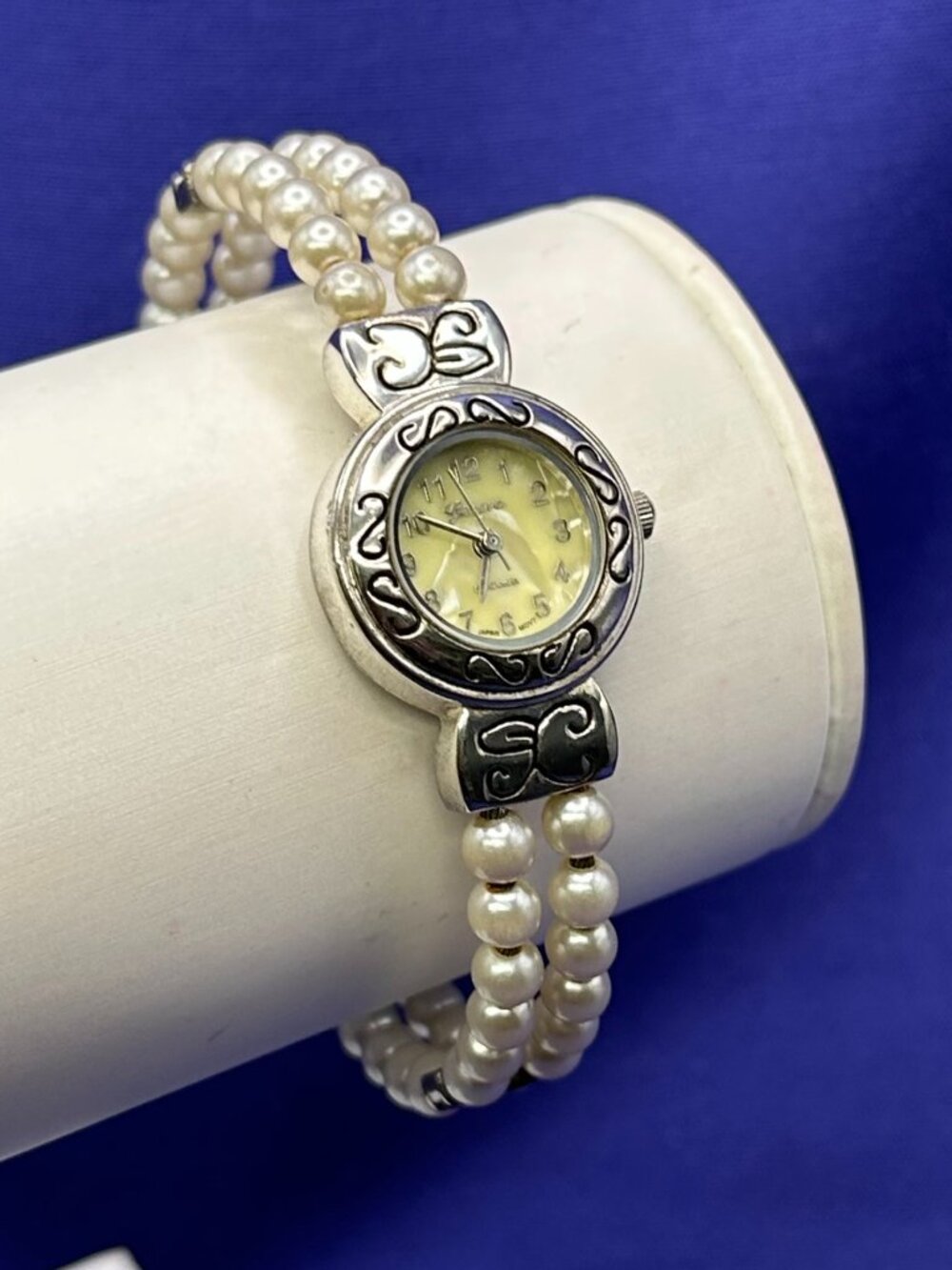 Geneva Platinum Women’s Quartz Watch.  Fresh Battery